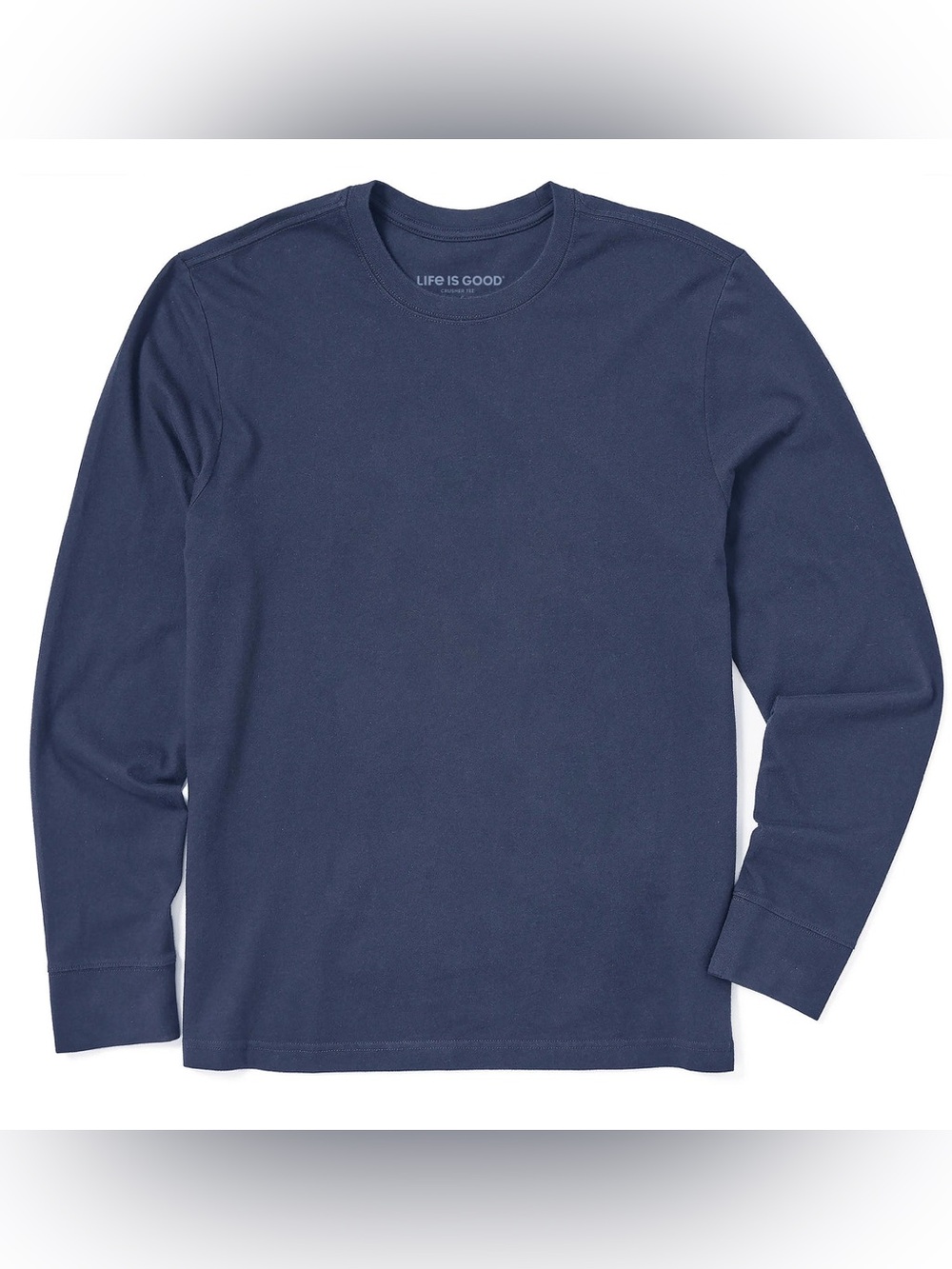 Life Is Good Men’s Long Sleeve Crew Tee - Navy Blue